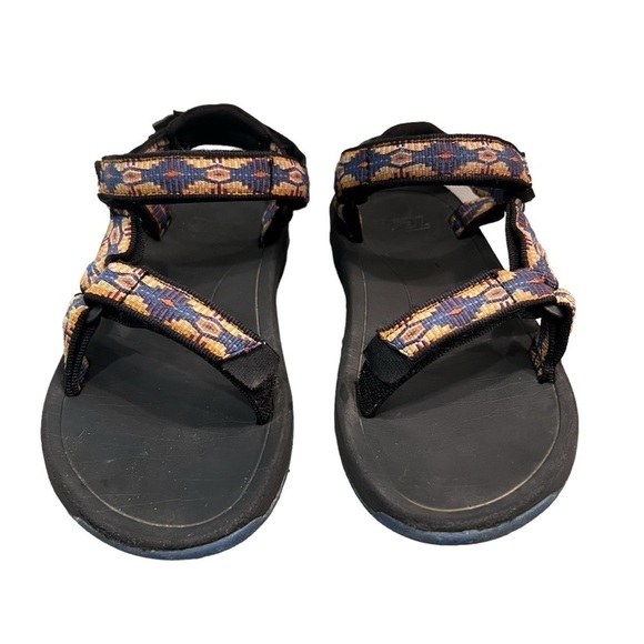 Kids Tevas Sandals Water Shoes Orange Blue Size 2 - Picture 3 of 7